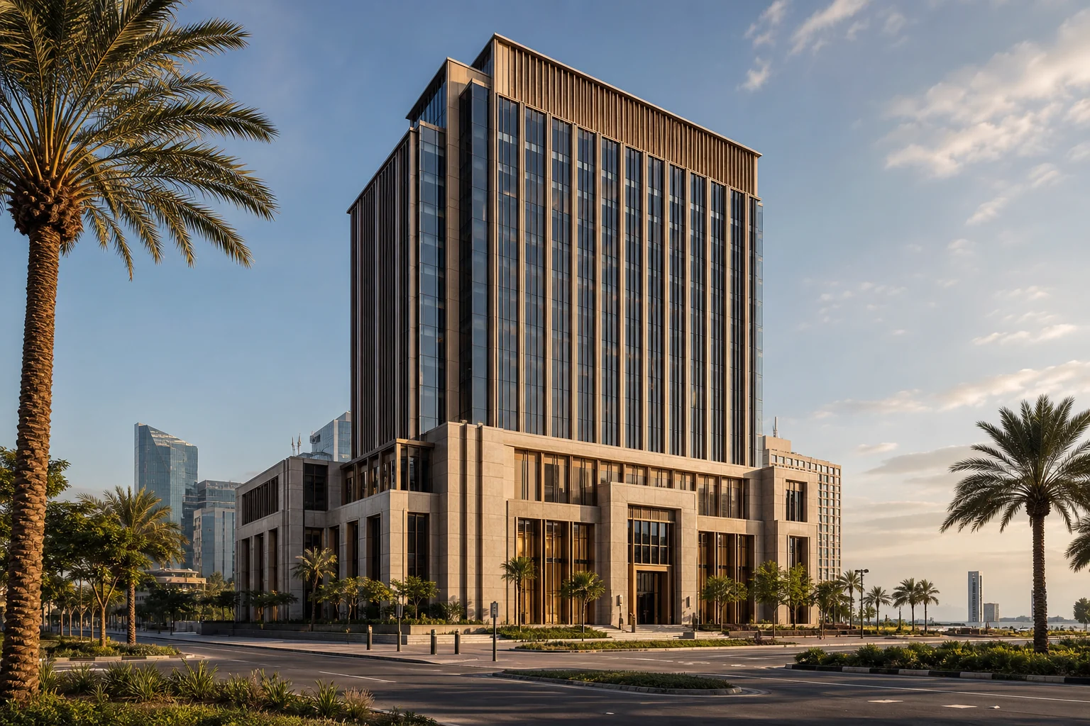 دراسة نطاق برج إداري